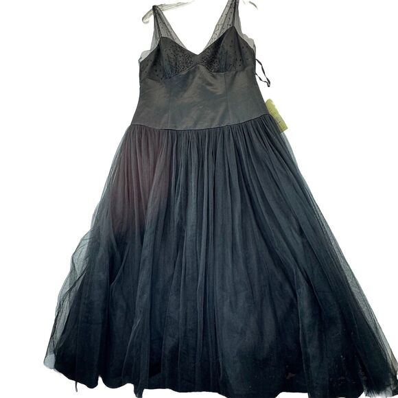 Nine West Dresses & Skirts - Vintage NWT - Nine West Long Maxi Tulle‎ Dress Women’s Size 14 Fairy Goth
